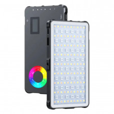 MAMEN SL-C02 — портативне RGB LED світло на акумуляторі, 2500–9000K, CRI ≥95 для блогерів та фото