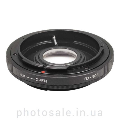 Переходник Canon FD – Canon EF с линзой