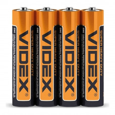 Батарейка сольова Videx R03P/AAA 4шт shrink