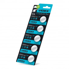 Батарейка літієва Videx CR2032 5шт blister card
