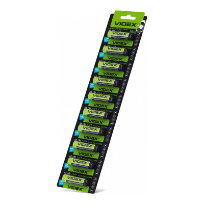 Батарейка щелочная Videx LR6/AA 1шт х10 blister