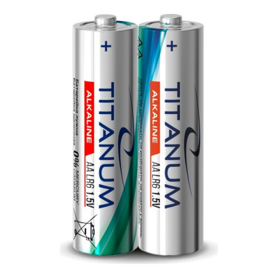 Батарейка щелочная Titanum LR6/AA 2шт shrink